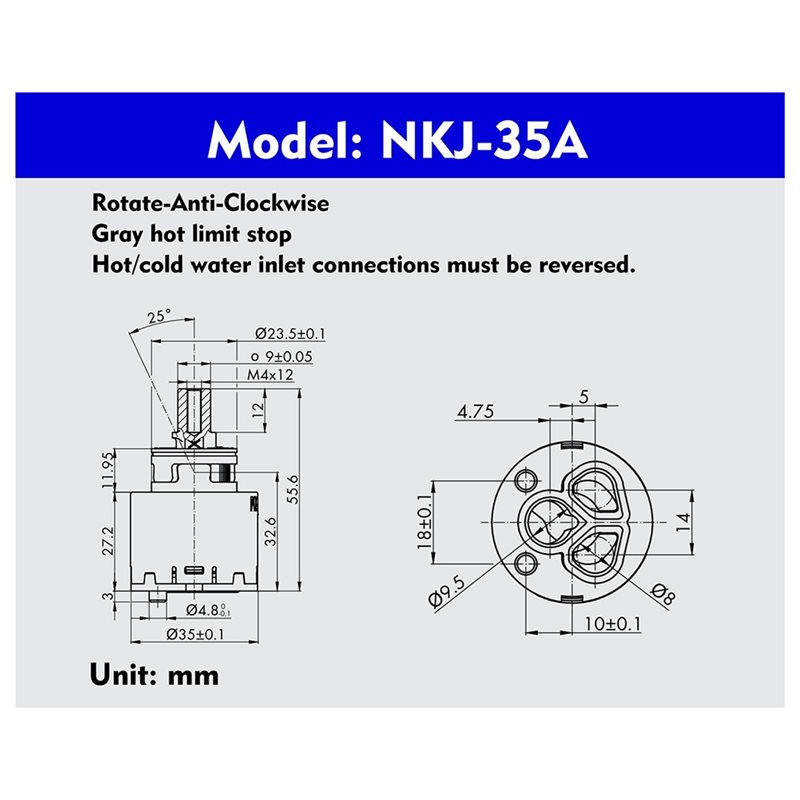 ABKO-Kerox NKJ35 35Mm ชุดซ่อมค - Basin Mixer Cartridge บทวิจารณ์และราคา